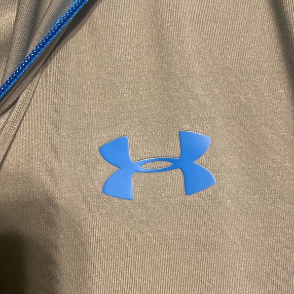 Under Armour allseasongear lightweight 1/4 zip jacket. Size medium gray - Picture 4 of 5
